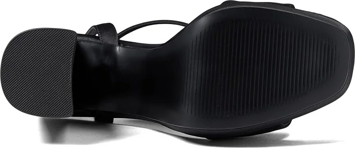 Steve Madden Lessa Sandal Women's Shoes Black Satin : 5.5 M - Image 3