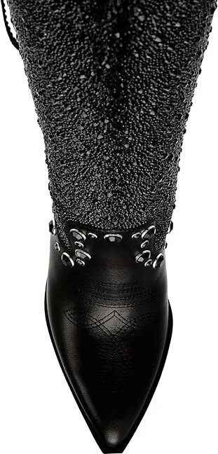 Steve Madden Lexy Women's Boots Black : 8 M, Leather - Image 2
