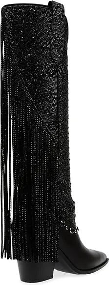 Steve Madden Lexy Women's Boots Black : 8 M, Leather - Image 4
