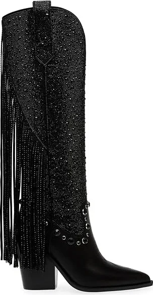Steve Madden Lexy Women's Boots Black : 8 M, Leather - Image 6