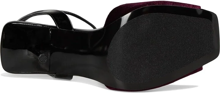 Steve Madden Lilac Women's Sandals Burgundy Velvet : 8.5 M, Leather/Rubber - Image 3