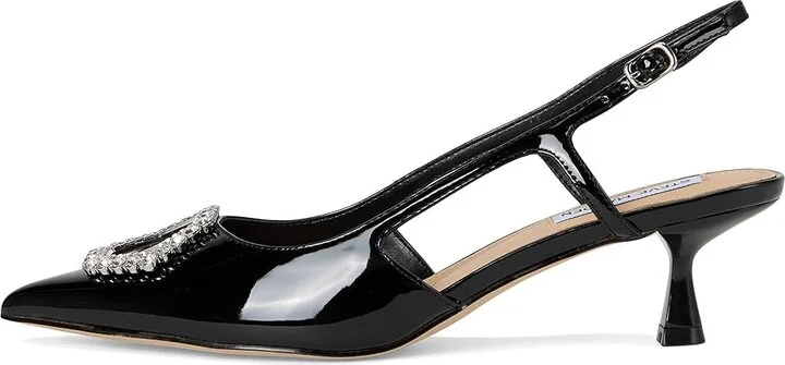 Steve Madden Lorah High Women's Heels Black Patent : 8 M, Leather/Rubber - Image 6