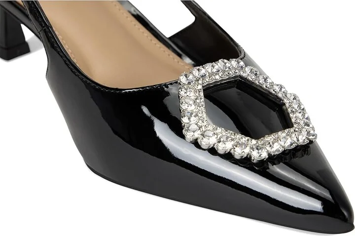 Steve Madden Lorah High Women's Heels Black Patent : 8 M, Leather/Rubber - Image 7