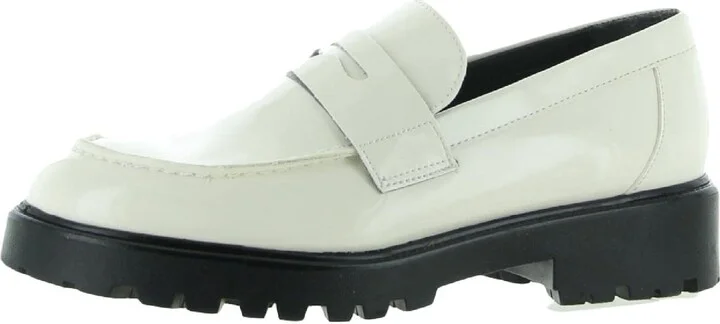 Steve Madden Lotto Loafer Bone Patent 8.5 M