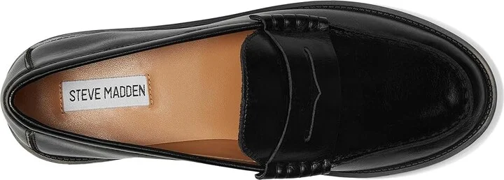 Steve Madden Madison Women's Flat Shoes Black Leather : 10 M - Image 2