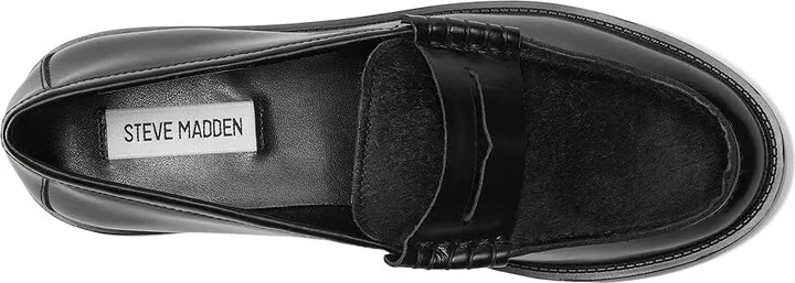 Steve Madden Madison Women's Flat Shoes Black Leather H : 9.5 M - Image 2
