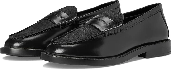 Steve Madden Madison Women's Flat Shoes Black Leather H : 9.5 M