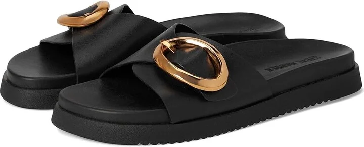 Steve Madden Mandie Women's Sandals Black Leather : 8 M
