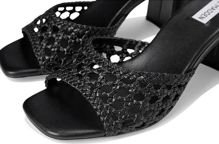 Steve Madden Mania Women's Sandals Black : 9.5 M, Leather/Rubber - Image 7