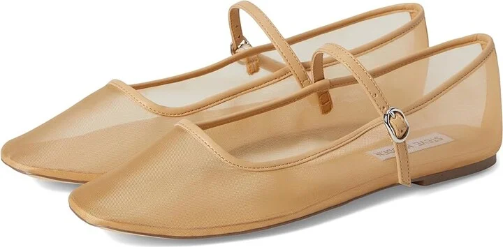 Steve Madden Maple Women's Shoes Natural Mesh : 6.5 M, Leather/Mesh