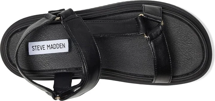 Steve Madden Matina Women's Sandals Black Leather : 9.5 M - Image 2