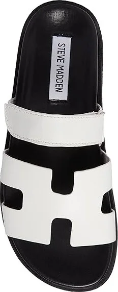 Steve Madden Mayven Women's Shoes White/Black : 7.5 M, Leather - Image 2