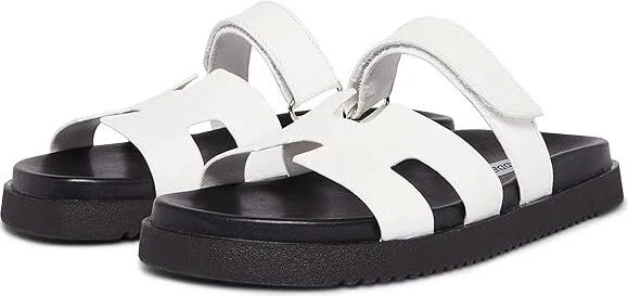 Steve Madden Mayven Women's Shoes White/Black : 7.5 M, Leather