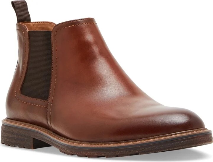 Steve Madden Men's Argyle Leather Chelsea Boot