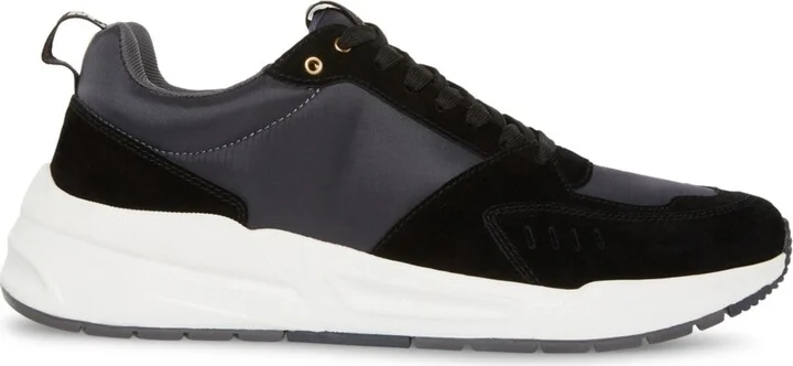 Steve Madden Men's Barron Lace-Up Sneakers - Black, Gray - Image 2