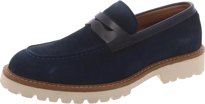 Navy Suede