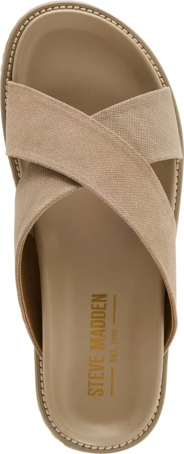 Steve Madden Men's Calisto Slip On Sandal - Beige, Brown - Image 7