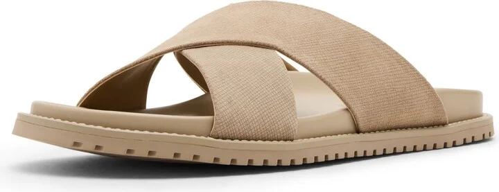 Steve Madden Men's Calisto Slip On Sandal - Beige, Brown - Image 9