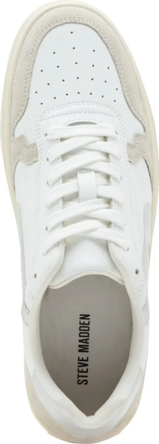 Steve Madden Men's Cardinal Sneakers - White/Silver - Image 6