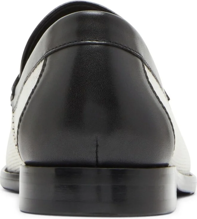 Steve Madden Men's Cornelius Penny Loafer - Black, Beige - Image 5