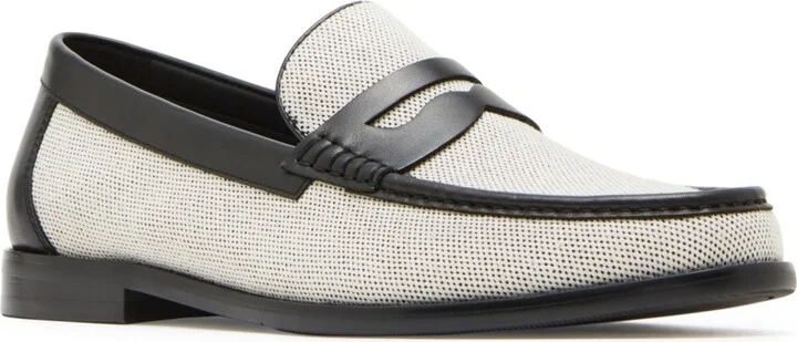 Steve Madden Men's Cornelius Penny Loafer - Black, Beige