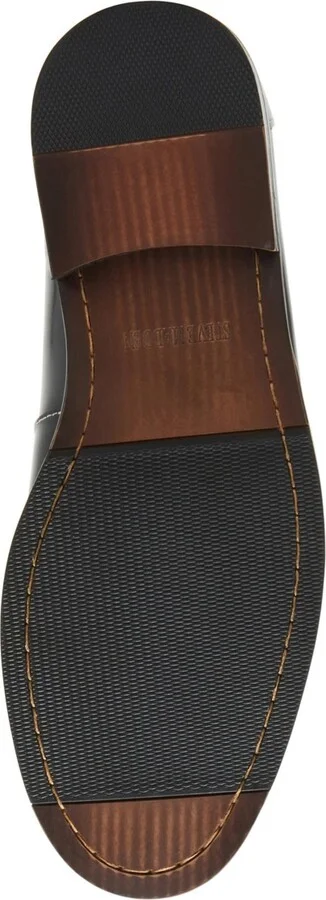 Steve Madden Men's Natan Penny Moc Toe Loafer - Black/White - Image 11