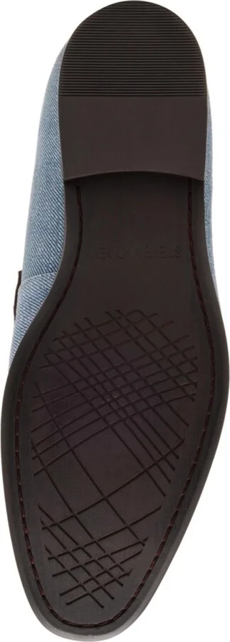 Steve Madden Men's Octavian Penny Loafer - Navy, Tan - Image 4