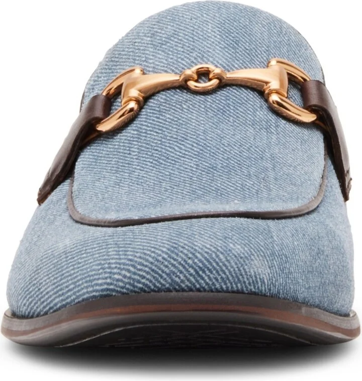 Steve Madden Men's Octavian Penny Loafer - Navy, Tan - Image 6