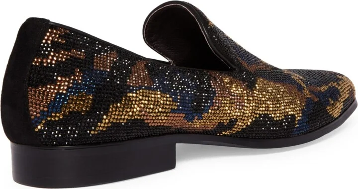 Steve Madden Men's Parc Slip-On Loafers - Black, Gold - Image 6