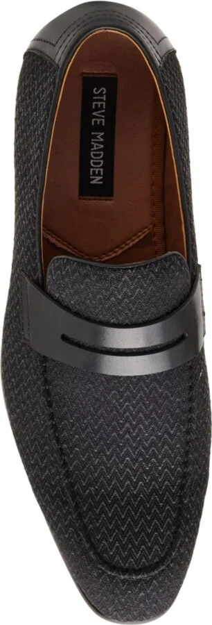 Steve Madden Men's Rich Velvet Jona Loafer - Black, Black - Image 2