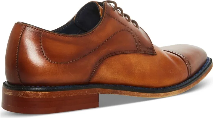 Steve Madden Men's Zane Tonal & Textured Leather Mid Oxford Dress Shoe - Image 2