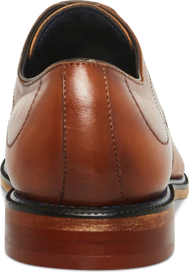 Steve Madden Men's Zane Tonal & Textured Leather Mid Oxford Dress Shoe - Image 3