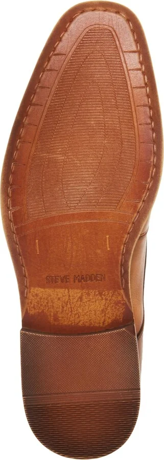Steve Madden Men's Zane Tonal & Textured Leather Mid Oxford Dress Shoe - Image 4