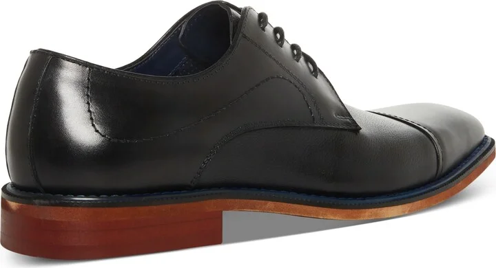 Steve Madden Men's Zane Tonal & Textured Leather Mid Oxford Dress Shoe - Image 7