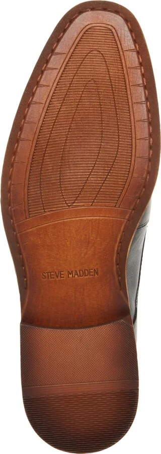 Steve Madden Men's Zane Tonal & Textured Leather Mid Oxford Dress Shoe - Image 9