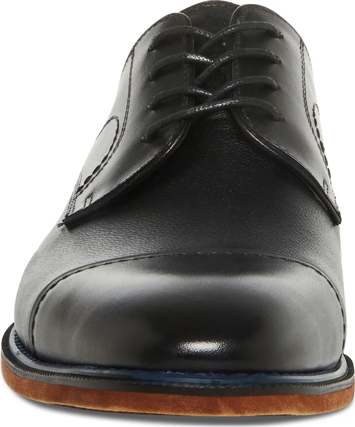 Steve Madden Men's Zane Tonal & Textured Leather Mid Oxford Dress Shoe - Image 10