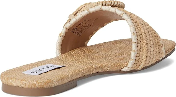 Steve Madden Merla Women's Sandals Natural Raffia : 10 M, Cotton - Image 3