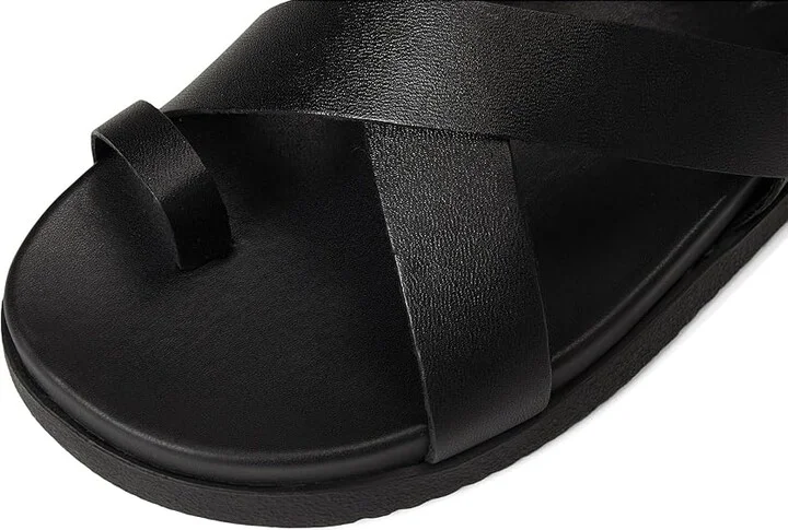 Steve Madden Mira Women's Sandals Black Leather : 9.5 M, Suede - Image 2
