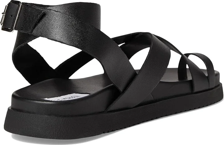 Steve Madden Mira Women's Sandals Black Leather : 9.5 M, Suede - Image 4