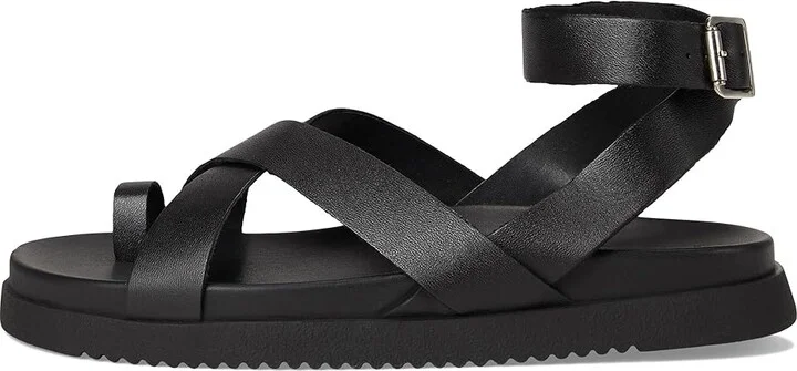 Steve Madden Mira Women's Sandals Black Leather : 9.5 M, Suede - Image 6