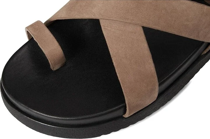 Steve Madden Mira Women's Sandals Black Leather : 9.5 M, Suede - Image 8
