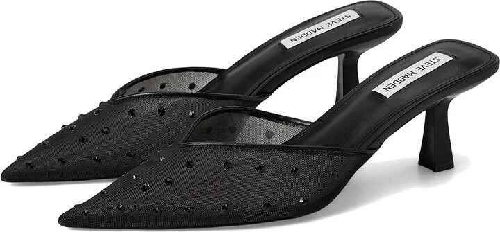 Steve Madden Mod High Women's Heels Black : 9.5 M, Leather