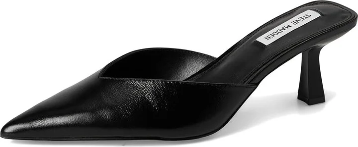 Steve Madden Mod High Women's Heels Black Leather : 8.5 M - Image 5