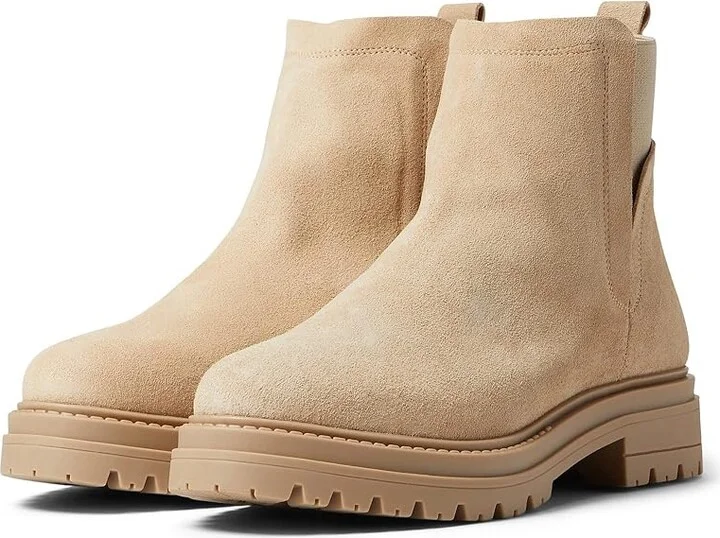 Steve Madden Moira Bootie Women's Pull-on Boots Sand Suede : 6 M