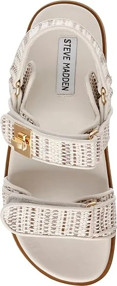 Steve Madden Mona Sandal Women's Shoes Beige : 6 M, Leather - Image 2