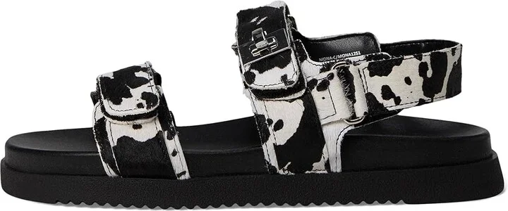 Steve Madden Mona Women's Sandals Black/White : 8.5 M - Image 6