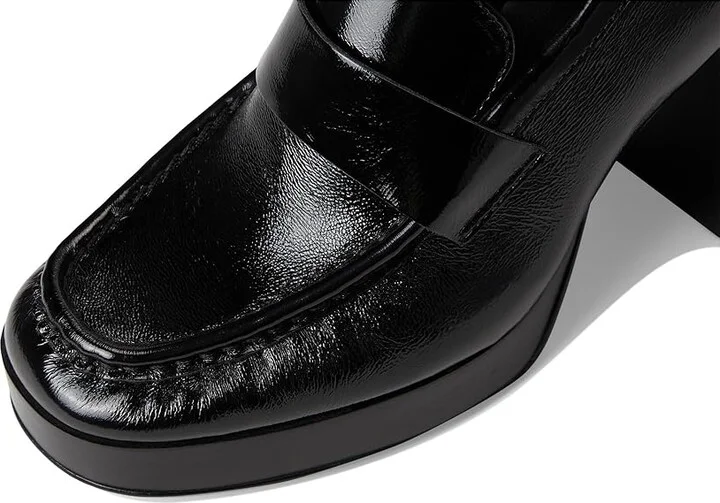 Steve Madden Munday High Women's Heels Black Leather : 11 M, Leather/Rubber - Image 7
