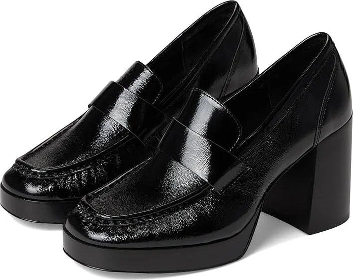 Steve Madden Munday High Women's Heels Black Leather : 11 M, Leather/Rubber