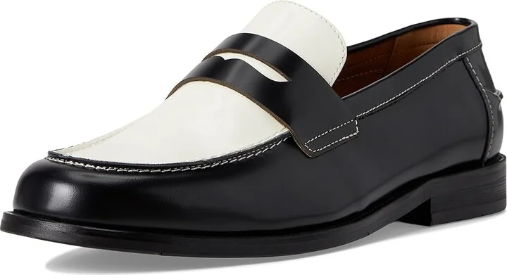 Steve Madden Natan Men's Lace Up Wing Tip Shoes Black/White : 10.5 D - Medium, Leather - Image 5