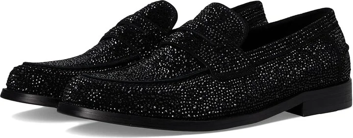 Steve Madden Natan-R Men's Lace-up Boots Black Rhinestones : 8.5 D - Medium, Leather